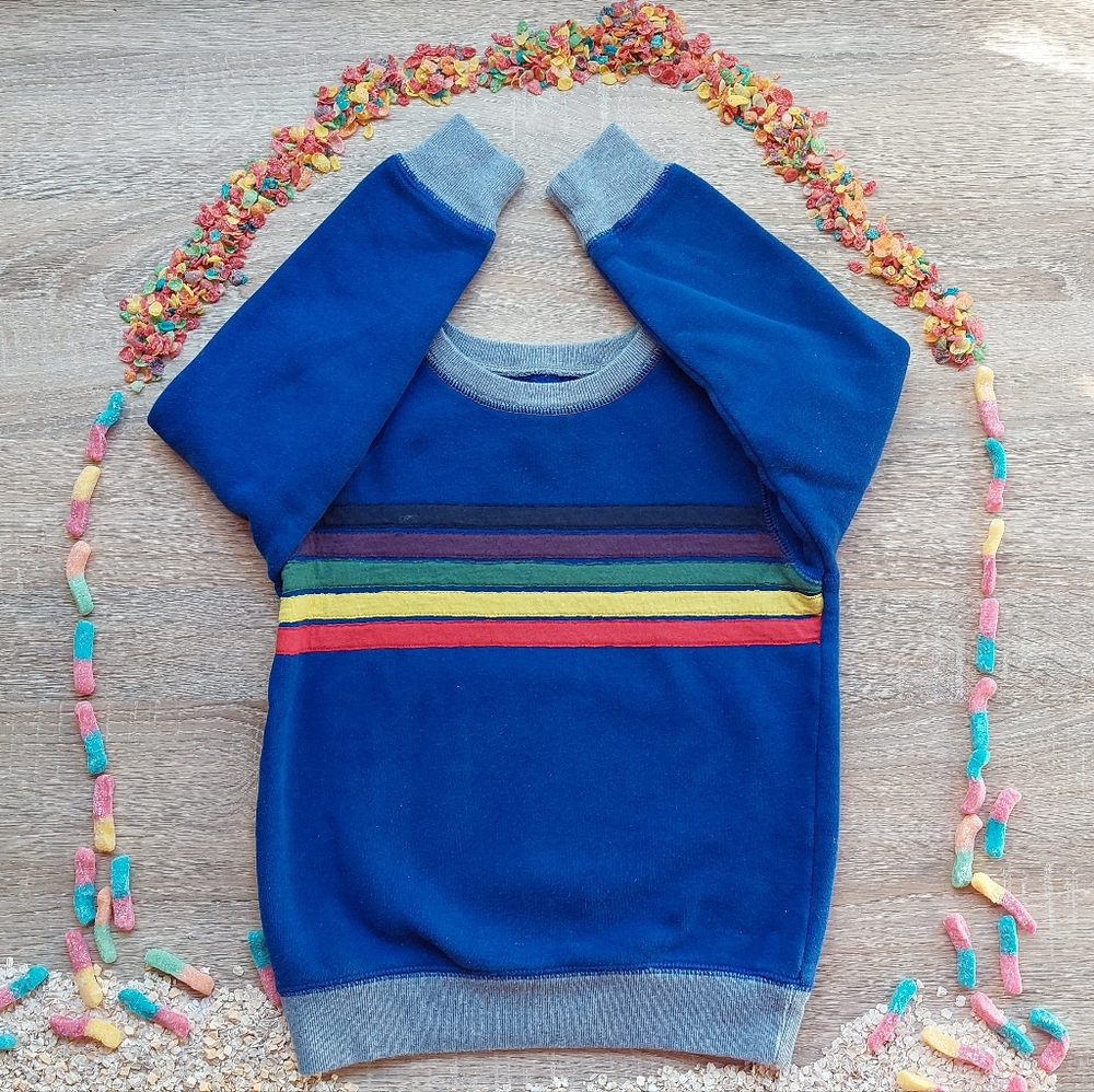 Mini Boden guc stripey sweatshirt 6-7 years - Picture 16 of 16